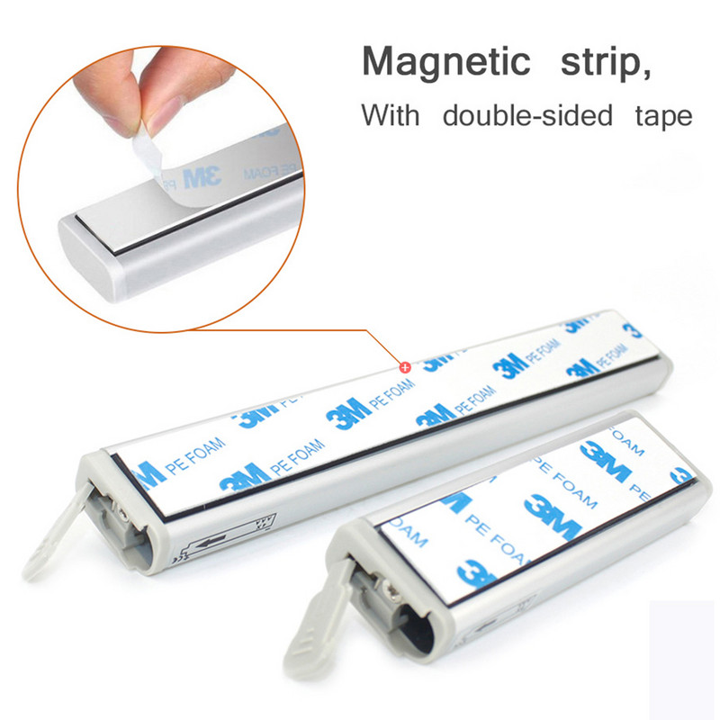 6/10 LED επαγωγικό φως κάτω από το ντουλάπι Αισθητήρας κίνησης ντουλάπα νυχτερινή λάμπα Μαγνητικό φως λωρίδας μπαταρίας για ντουλάπα κουζίνας