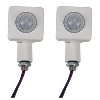 2x kvaliteetne automaatne PIR 85-265V turvalisus PIR infrapuna liikumisandur seina LED valgus väli valge