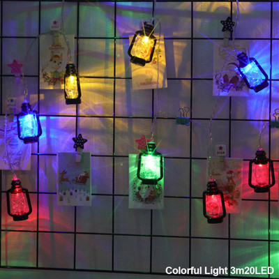 10/20 Led Fairy Lights Ρετρό Λαμπτήρας κηροζίνης LED String Lights Χριστουγεννιάτικο Φωτάκι με μπαταρία με τροφοδοσία εξωτερικής αυλής Διακόσμηση πάρτι σπιτιού