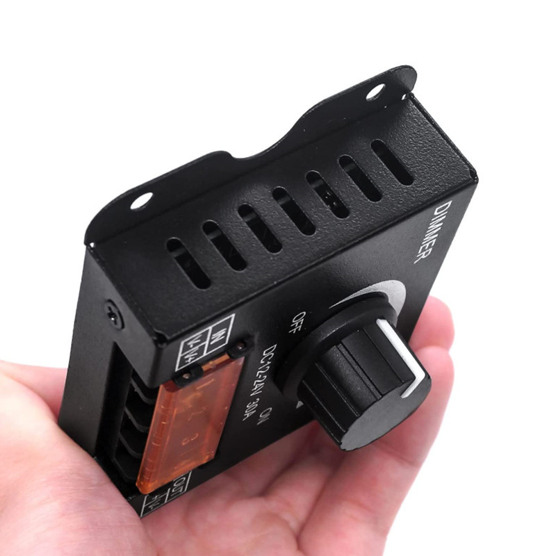 1Gb DC12V-24V LED reostats 30A 360W Regulējama sloksne vienkrāsainiem LED sloksnes gaismas lampas LED aptumšojošiem dimmeriem