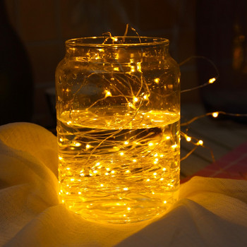 5M 10M 20M Fairy Lights Χάλκινο σύρμα LED String Lights με τηλεχειριστήριο για διακόσμηση γαμήλιου χριστουγεννιάτικου δέντρου γιρλάντα