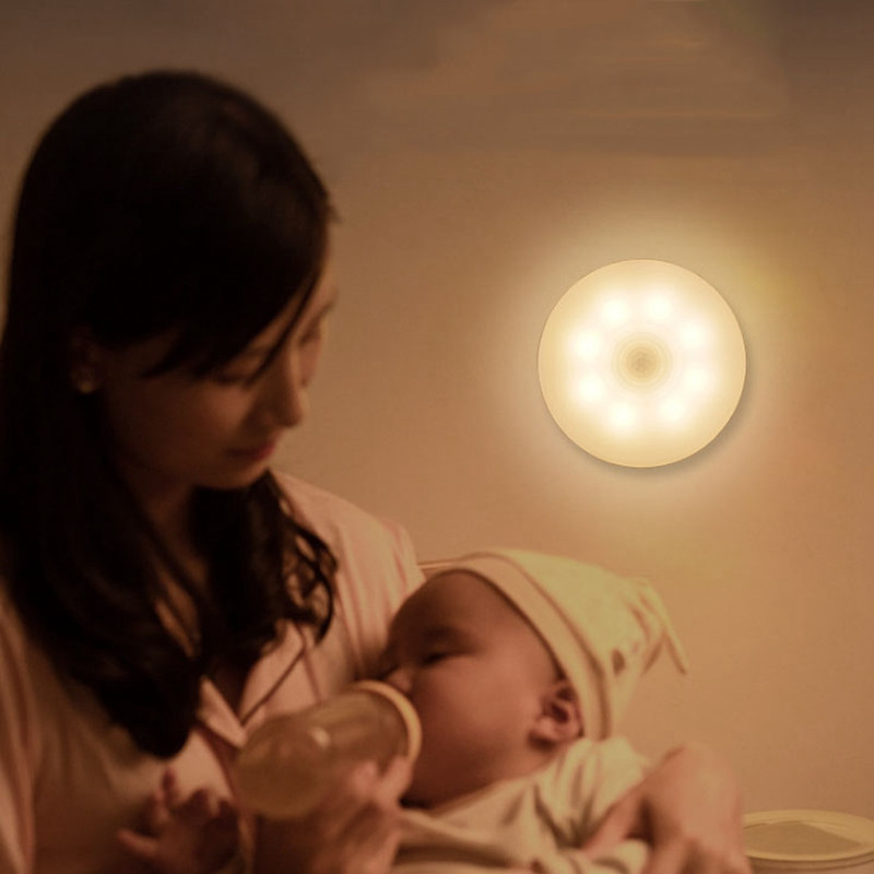 LED-uri Sub dulap Lumină de noapte USB Reîncărcabil Senzor de mișcare Lumină dulap Bucătărie Dormitor Lampă de perete