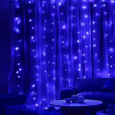 5M gatvės girlianda ant namų užuolaidos varveklio stygos 0,4–0,6 m kintamosios srovės 220 V Naujųjų metų kalėdiniai lauko šviestuvai