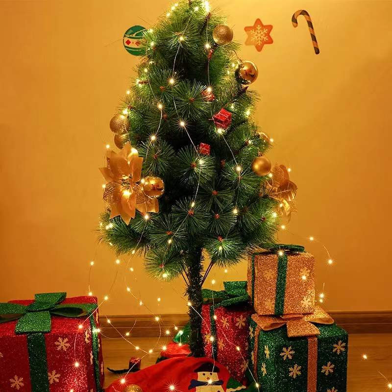 10συσκευασία LED String Light 1M 2M 3M Κουμπί Μπαταρία Χάλκινο σύρμα Νεράιδα Φωτάκια για Διακόσμηση Κήπου πάρτι στο αίθριο γάμου