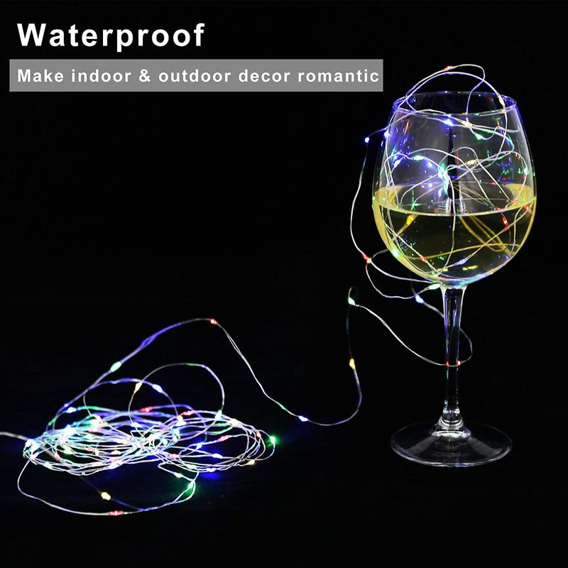 50/100/200 LED Φώτα χορδών από χάλκινο σύρμα USB Φώτα νεράιδων με τροφοδοσία με τηλεχειριστήριο 8 τρόπων λειτουργίας Φώτα αδιάβροχο χρονόμετρο τηλεχειριστηρίου