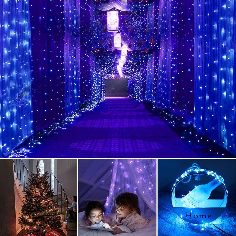 50/100/200 LED Φώτα χορδών από χάλκινο σύρμα USB Φώτα νεράιδων με τροφοδοσία με τηλεχειριστήριο 8 τρόπων λειτουργίας Φώτα αδιάβροχο χρονόμετρο τηλεχειριστηρίου