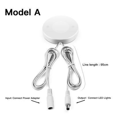 Проникващ дървен панел Сензорен превключвател за осветление Димируем сензор за ръчно почистване Димер Направи си сам LED под шкафа Кухненски гардероб Нощна лампа 12V