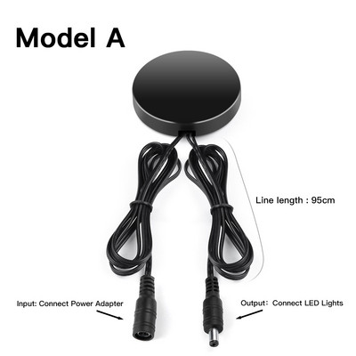 Проникващ дървен панел Сензорен превключвател за осветление Димируем сензор за ръчно почистване Димер Направи си сам LED под шкафа Кухненски гардероб Нощна лампа 12V