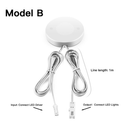 Проникващ дървен панел Сензорен превключвател за осветление Димируем сензор за ръчно почистване Димер Направи си сам LED под шкафа Кухненски гардероб Нощна лампа 12V