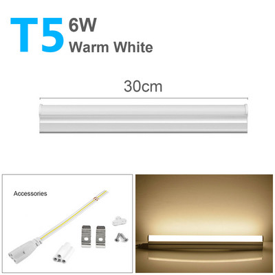 T5 cijevna svjetiljka LED kabinet Bar T8 žarulja 220V 110V 600mm 300mm 6W 10W T5 LED cijevna žarulja Dekoracija kućnog ormara Kuhinjska rasvjeta