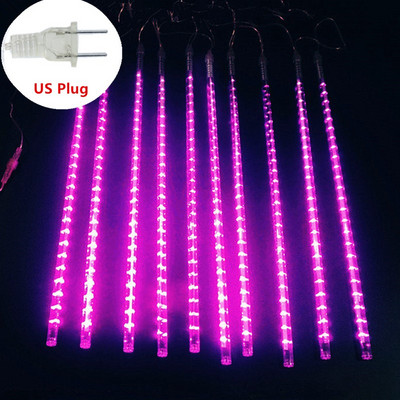 Nova godina na otvorenom 8 cijevi Meteorska kiša LED svjetiljke s žicama Vodootporne za božićno drvce Dekoracija za svadbe Navidad