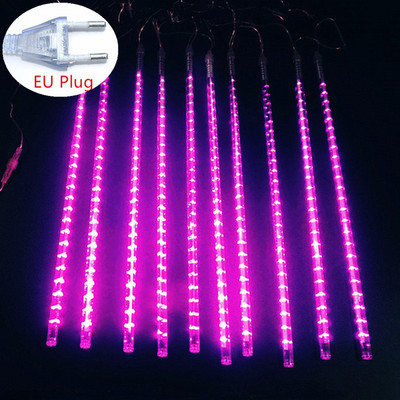 Nova godina na otvorenom 8 cijevi Meteorska kiša LED svjetiljke s žicama Vodootporne za božićno drvce Dekoracija za svadbe Navidad