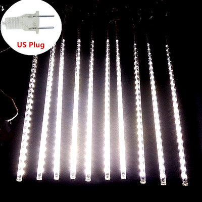 Nova godina na otvorenom 8 cijevi Meteorska kiša LED svjetiljke s žicama Vodootporne za božićno drvce Dekoracija za svadbe Navidad