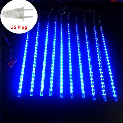 Nova godina na otvorenom 8 cijevi Meteorska kiša LED svjetiljke s žicama Vodootporne za božićno drvce Dekoracija za svadbe Navidad