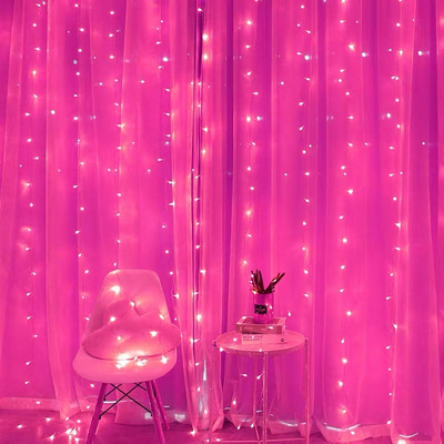 Namų užuolaidos dekoratyvinė lempa LED apšvietimas Pasakų lempa Kambario vainikas Užuolaida Naujieji Metai Vestuvės Kalėdų Dekoratyvinė lempa