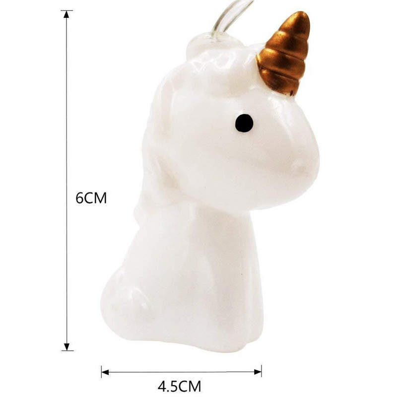 3D Μονόκερος LED γιρλάντα Χριστουγεννιάτικα φωτάκια χορδών εσωτερικού χώρου DIY Χριστουγεννιάτικο πάρτι Γάμου Κρεβατοκάμαρα Σπίτι Πρωτοχρονιάτικη διακόσμηση Φωτιστικό μπαταρίας