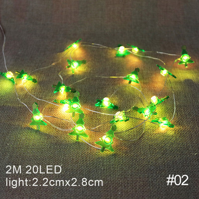 2M LED gaismas virtenes Ziemassvētku vecīša sniegpārsliņas laternas kruķi Ziemassvētku eglītes aļņa rotājuma gaisma priecīgu Ziemassvētku mājas dekorēšanai