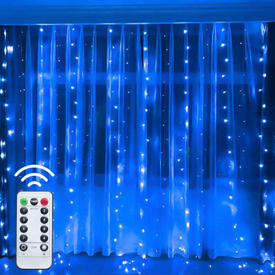 Φωτιστικό USB Festoon String Light Fairy Garland Κουρτίνα Χριστουγεννιάτικο φωτιστικό Διακόσμηση για παράθυρο σπιτιού Εορταστικό διακοσμητικό πρωτοχρονιάτικο φωτιστικό
