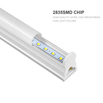 110V 220V T5 6W 10W / T8 8W 12W LED кухненска лампа PVC пластмасова LED луминесцентна лампа Вградено осветление за гардеробни шкафове