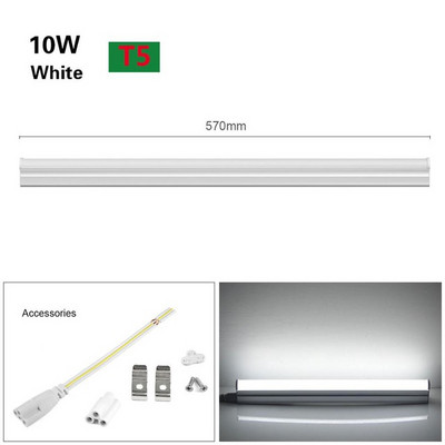 110V 220V T5 6W 10W / T8 8W 12W LED Φωτιστικό Κουζίνας PVC Πλαστικό LED Φωτιστικό σωλήνα φθορισμού Ενσωματωμένος φωτισμός ντουλάπας