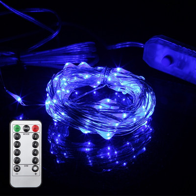 Fairy Light 5M 10M 5V USB valdomas Kalėdų vestuvių vakarėlio dekoravimo LED styginių kalėdinės lemputės