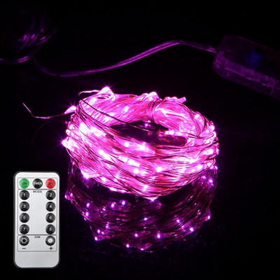 Fairy Light 5M 10M 5V USB valdomas Kalėdų vestuvių vakarėlio dekoravimo LED styginių kalėdinės lemputės