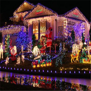EU/US Plug Xmas Outdoor Christmas Lights Led String Lights 100LED 10M Luces Decoracion Fairy Light Празнично осветление Tree Garland