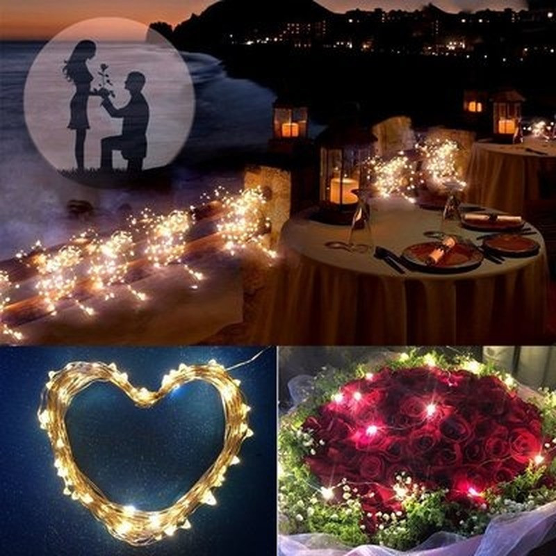 Solar String Fairy Lights 10m 100LED / 5M 50 LED veekindel Outdoor Garland päikeseenergia lamp Jõulud aeda . Dekoratsioon