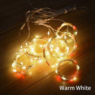 LED lempučių styginiai Kalėdų pasakų langų užuolaidų žibintai USB nuotolinio valdymo pultelis naktinis šviestuvas vestuvių Kalėdoms Naujųjų metų Navidad dekoras