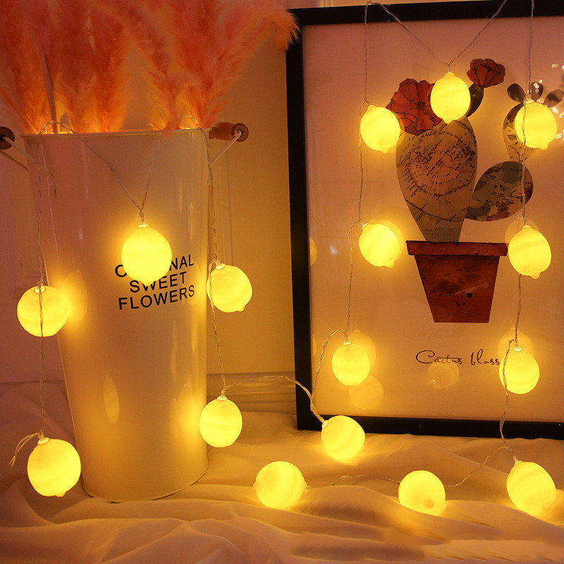 Νέο LED Lemon Lights Διακοσμητικό γιορτινό πάρτι String Light Dector Διακόσμηση εξωτερικού χώρου Χριστουγεννιάτικα Lemon Lights Δώρο Νεράιδα Φωτάκια