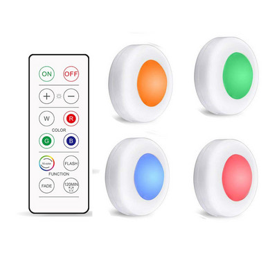 Svjetlo za kuhinjski ormarić s mogućnošću prigušivanja u 16 boja Bežični daljinski upravljač Kuhinjska svjetla LED noćna svjetla za kuhinjski ormar