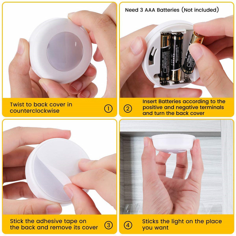 Svjetlo za kuhinjski ormarić s mogućnošću prigušivanja u 16 boja Bežični daljinski upravljač Kuhinjska svjetla LED noćna svjetla za kuhinjski ormar