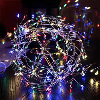 Firecracker Χάλκινο σύρμα Light String Battery Λειτουργεί 1,5/3/6M LED Fairy Garland Light Wedding Party Διακοσμητικό φωτιστικό σπιτιού Πρωτοχρονιά