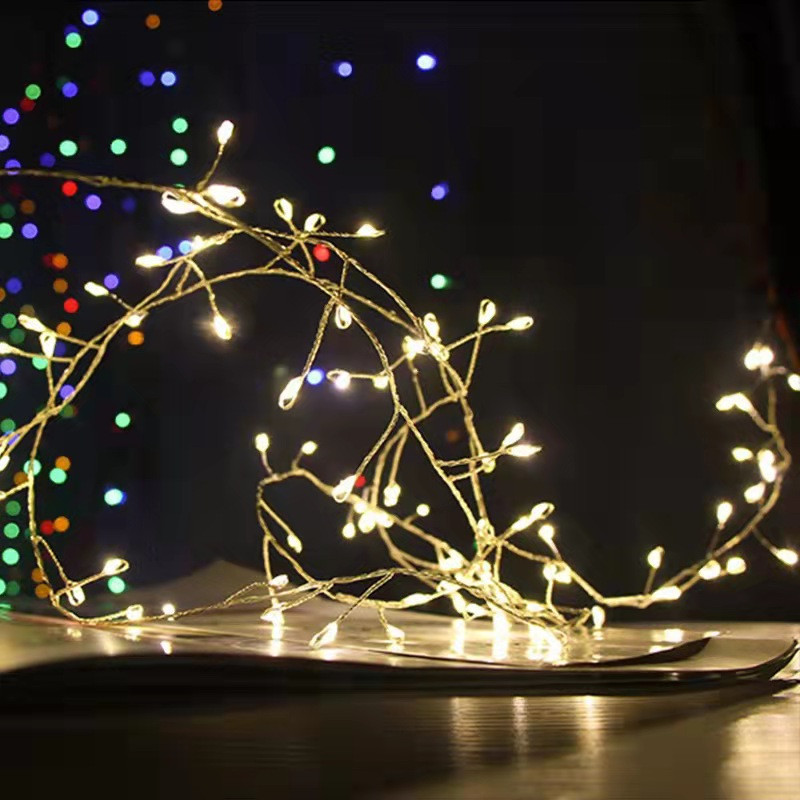 Svjetlo od bakrene žice za petarde Na baterije 1,5/3/6M LED svjetlo za vilinski vijenac Svadbena lampa za uređenje doma Nova godina