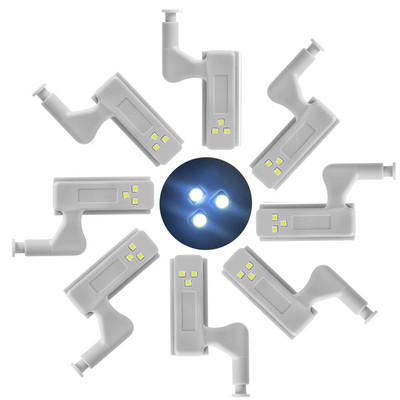 12 KOM. Svjetlo ispod ormarića LED svjetiljka s unutarnjim šarkama Indukcijska svjetla za ormarić Senzorska svjetla Spavaća soba Kuhinjski ormar Noćna svjetla