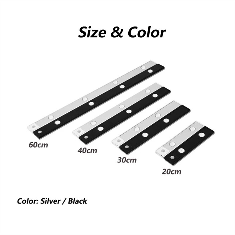 LED punjiva kuhinjska rasvjeta ispod ormarića Svjetla za ormare sa senzorom pokreta s magnetskom zidnom svjetiljkom za stepenice za garderobu spavaće sobe