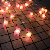 Φωτιστικό LED String LED με μπαταρία 2M 20LED Fairy Pineapple Rainbow Flamingo Unicorn Star Shape LED Light Garland για διακόσμηση