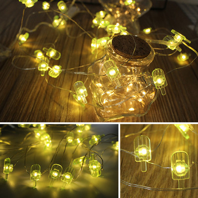 Φωτιστικό LED String LED με μπαταρία 2M 20LED Fairy Pineapple Rainbow Flamingo Unicorn Star Shape LED Light Garland για διακόσμηση