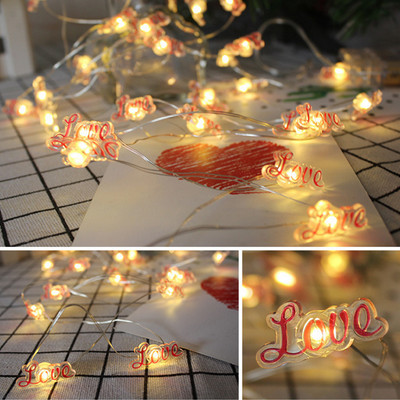 Φωτιστικό LED String LED με μπαταρία 2M 20LED Fairy Pineapple Rainbow Flamingo Unicorn Star Shape LED Light Garland για διακόσμηση