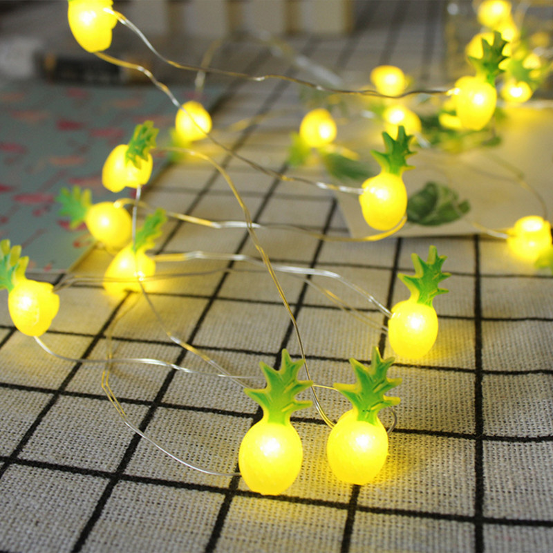 Φωτιστικό LED String LED με μπαταρία 2M 20LED Fairy Pineapple Rainbow Flamingo Unicorn Star Shape LED Light Garland για διακόσμηση