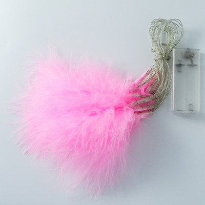 Ghirlande pentru pom de Crăciun 2M 10 LED-uri șiruri de lumini cu pene Decoratiuni pentru petreceri de nuntă Decoratiuni de Crăciun pentru decorațiuni interioare