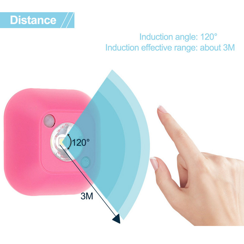 Bežični senzor pokreta Svjetlo ormarića PIR Infracrveno Indukcija ljudskog tijela Pametno svjetlo Ormar Ormar WC Rasvjeta LED svjetla