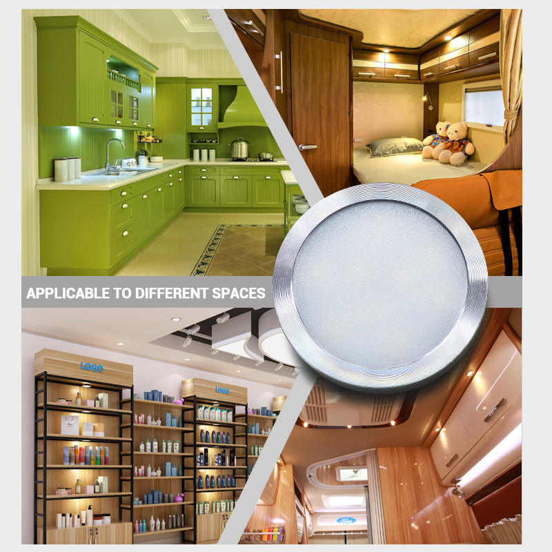 DC12v 3W LED donja svjetiljka ispod ormarića, izložna svjetiljka sa žicom 3M stražnja ljepilo ili ugradnja vijaka Kuhinjska svjetiljka