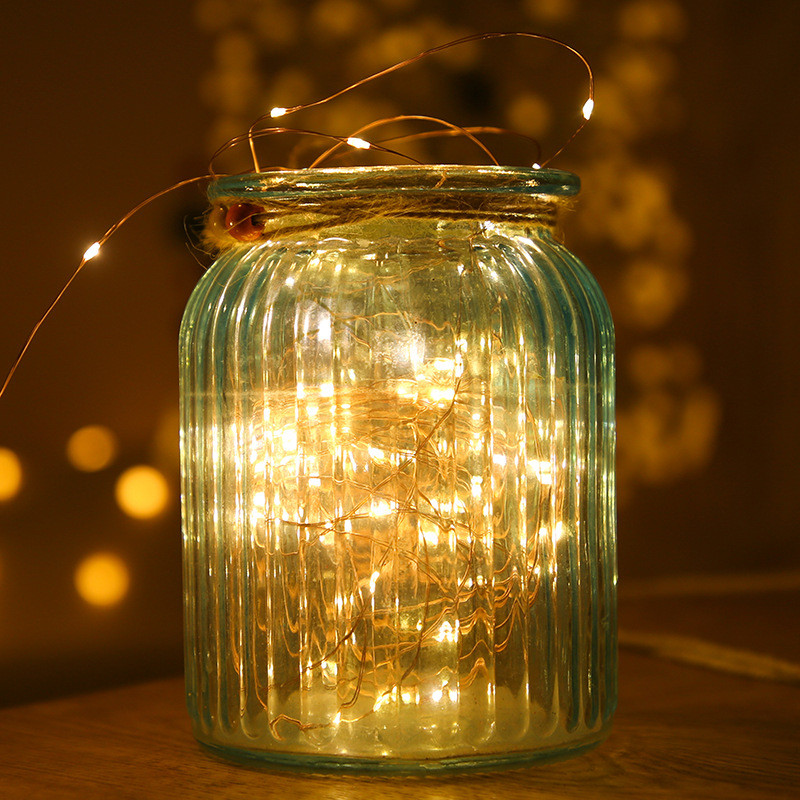 LED šventė su jungikliu USB šviesos styga Kalėdų pasakų girlianda 50 100 šviesos diodų miegamojo svetainės sodo vakarėlio dekoravimas