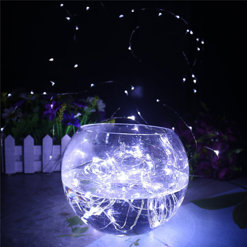 LED šventė su jungikliu USB šviesos styga Kalėdų pasakų girlianda 50 100 šviesos diodų miegamojo svetainės sodo vakarėlio dekoravimas