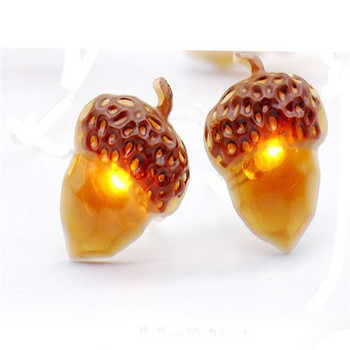 LED String Lights 20 LEDs Acorn Lights Τροφοδοσία με μπαταρία Γιρλάντα Copper Wire Fairy Lights for the Thanksgiving Autumn Bedroom Home