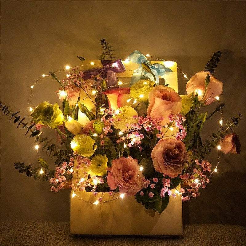 5τμχ Φωτιστικό Μπουκαλιού Κρασιού με Φελλό LED Φωτάκια με κορδόνι Μπαταρία Φωτάκια Νεράιδα Γιρλάντα Χριστουγεννιάτικο Πάρτυ Διακόσμηση Μπαρ Γάμου Navidad