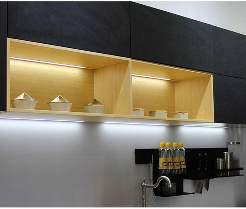 LED apšvietimas po spintele Rankinis šlavimo jungiklis po spintele LED virtuvės apšvietimas 30cm/40cm/50cm jutiklinis šviesos spinta LED naktinis apšvietimas