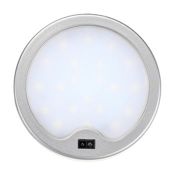 12V кръгли LED прожектори Ултратънки малки сензорни светлини за шкафове Мини долни лампи Прозорец Дисплей Панел Лампа 3W Поддръжка