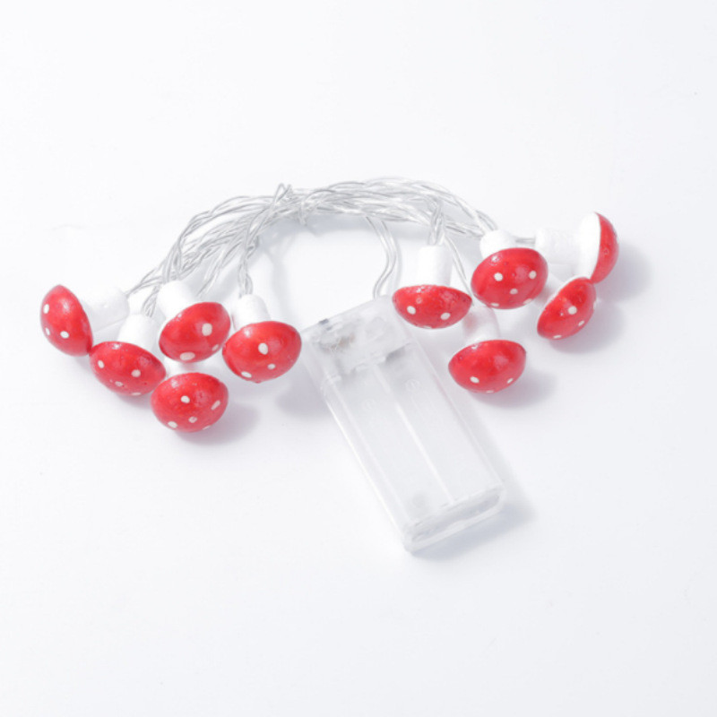 LED grybų fėjos lemputės 2 m 10 šviesos diodų 3 m 20 šviesos diodų Kalėdų girlianda vandeniui atsparios formos vielos stygos lempos baterija USB maitinimo šaltinis